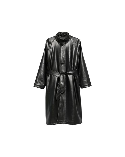 Frankie Shop Black Belted Coats
