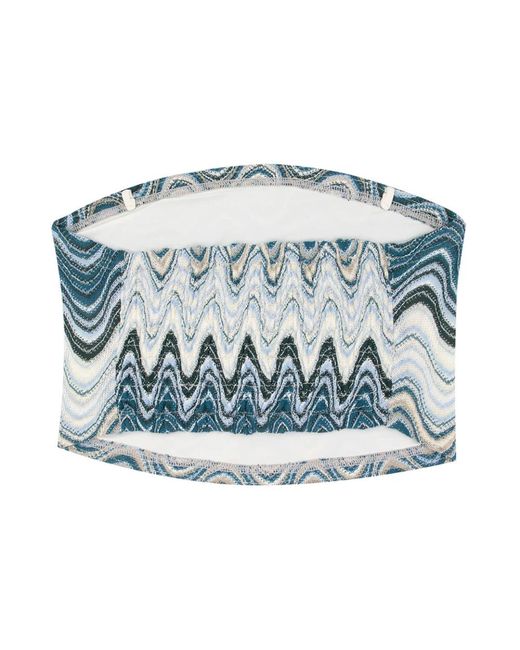 Mc2 Saint Barth Blue Sleeveless Tops