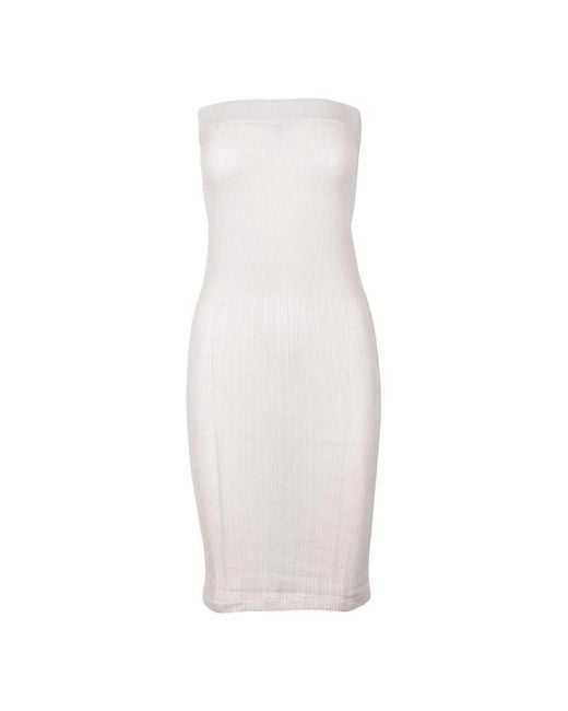 Abito seta cashmere di Wild Cashmere in White