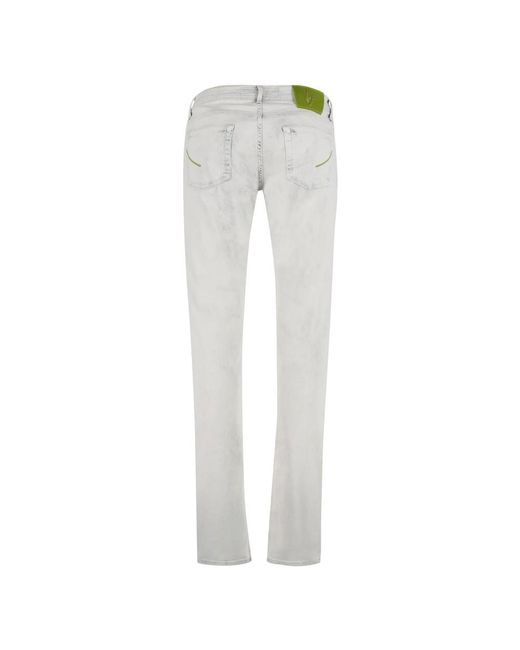 Hand Picked Gray Slim Fit Jeans for men