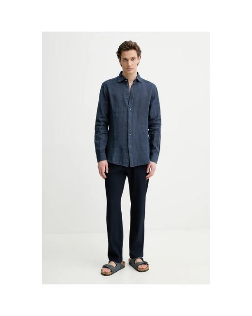 Barena Camicia Mola in het Blue voor heren
