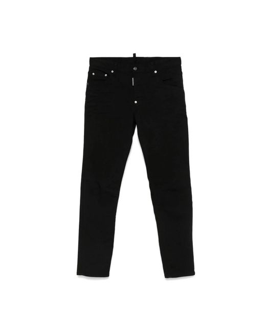 DSquared² Black Slim Fit Jeans for men