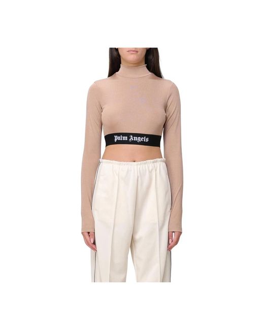 Long Sleeve Tops di Palm Angels in Pink