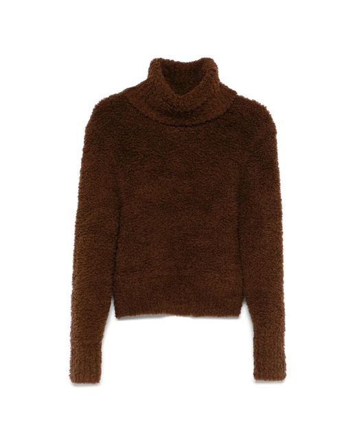 Self-Portrait Brown Turtlenecks