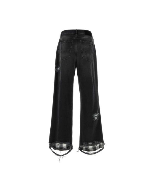 Amiri Black Wide Jeans for men