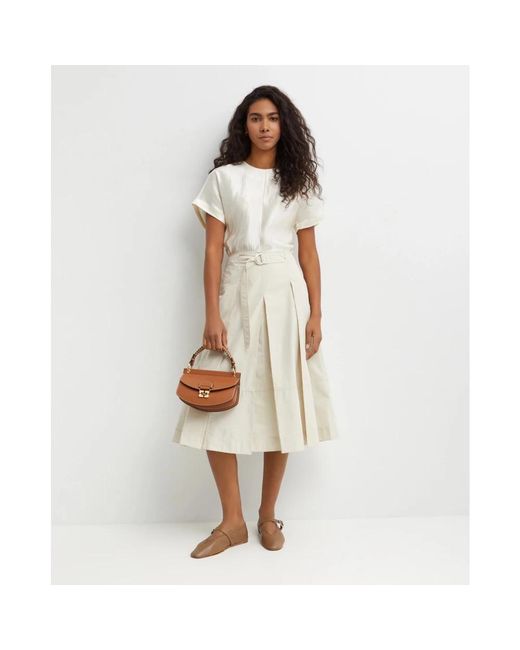 3.1 Phillip Lim Natural Midi Skirts