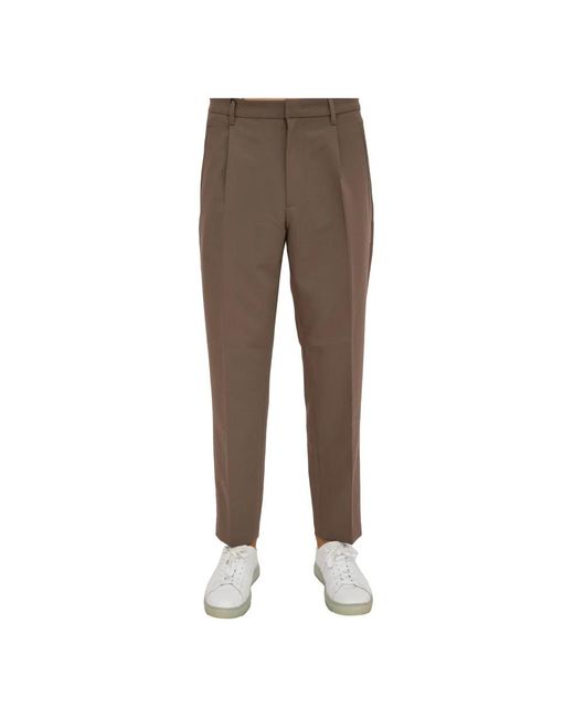Emporio Armani Brown Suit Trousers for men