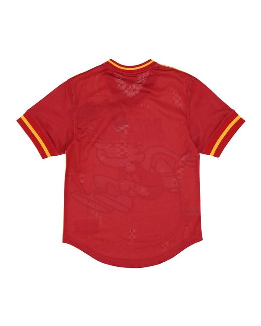 Mitchell & Ness Tops ,Veelkleurig ,Polyester Nba Jumbotron 3.0 V-Hals Jas in het Orange voor heren