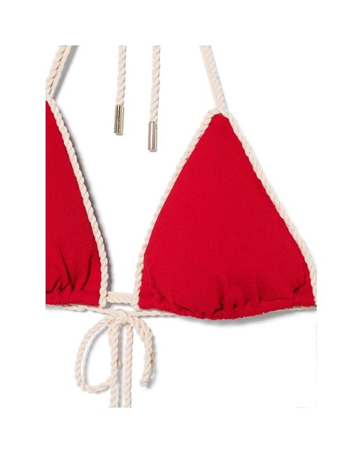 La Perla Badmode ,Roze ,Nylon Roze Bikini Top Met Verwijderbare Pads in het Red