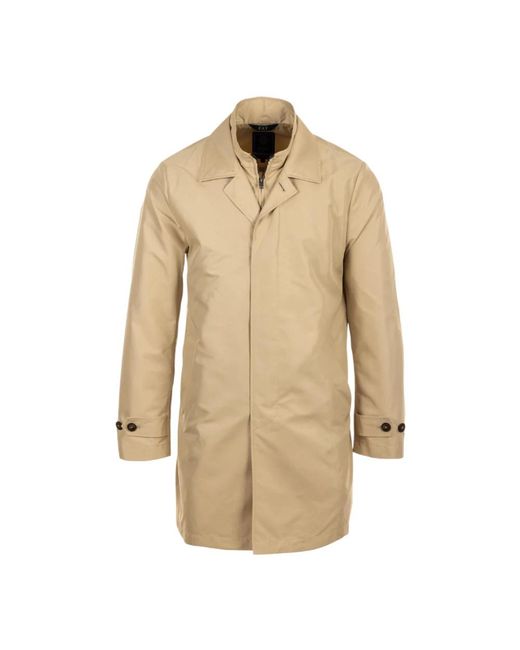 Fay Single-Breasted Coats in het Natural voor heren