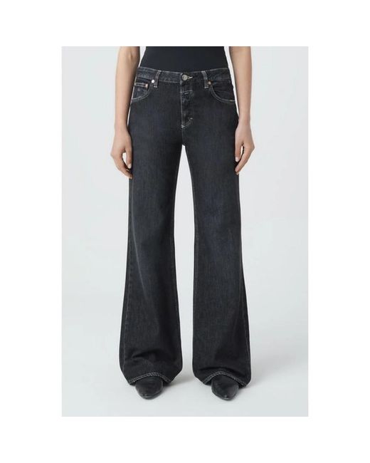 Closed Black Wide Jeans