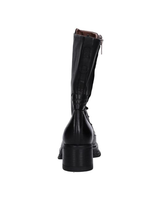 A.s.98 Black Heeled Boots