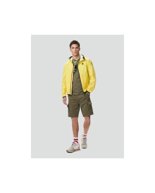 Light Jackets Blauer de hombre de color Yellow