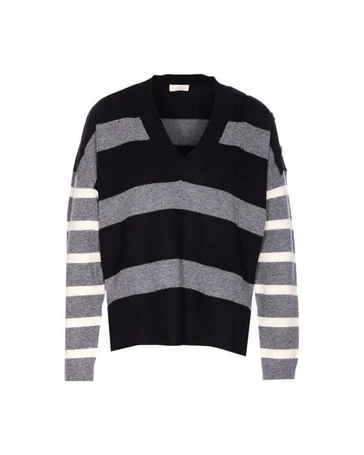 Liu Jo Black V-Neck Knitwear