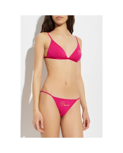 DSquared² Ondergoed ,Roze ,Beha Met Geborduurd Logo in het Pink