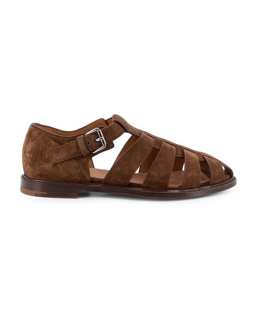 Church's Brown Flat Sandals for men