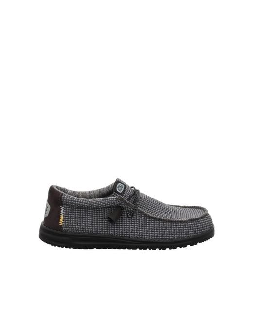 Hey Dude Black Loafers for men
