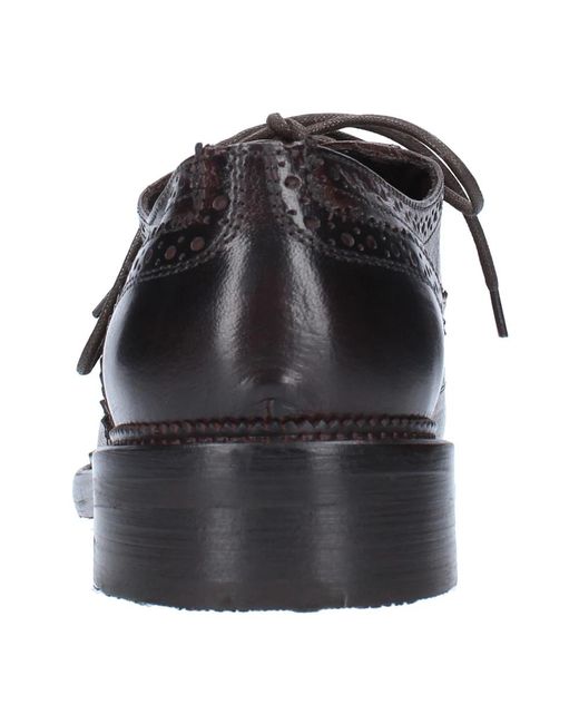 JP/DAVID Brown Laced Shoes for men