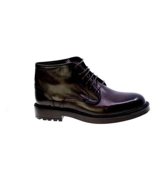 Exton Black Lace-Up Boots for men
