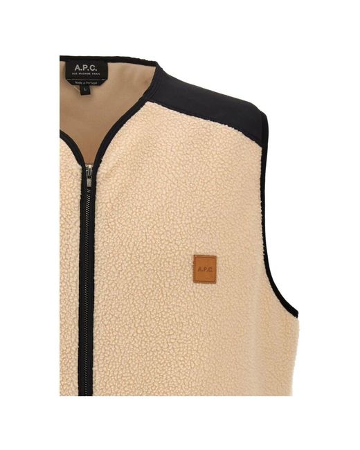 Vests A.P.C. de hombre de color Natural