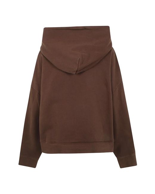 Entire studios Hoodies & Sweatvesten ,Bruin ,Stijlvolle Heavy Hood in het Brown