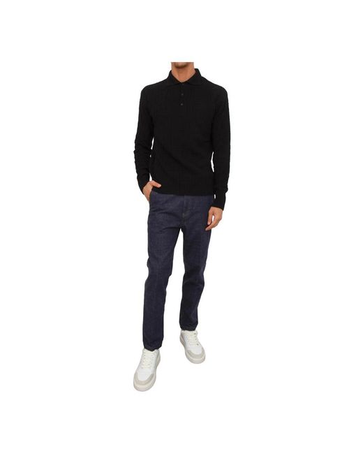 RICHMOND Black Round-Neck Knitwear for men