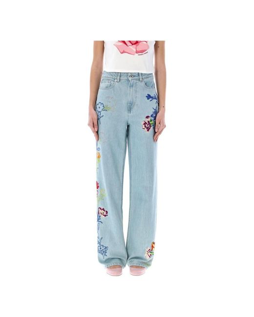 KENZO Blue Loose-Fit Jeans