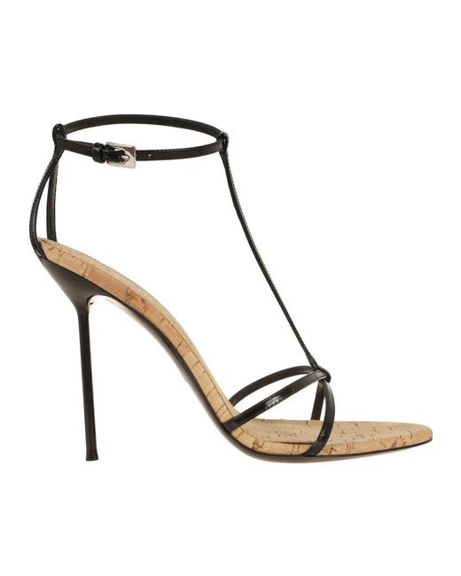 Paris Texas Black High Heel Sandals