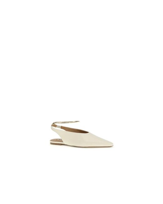 Jil Sander Metallic Ballerina Shoes