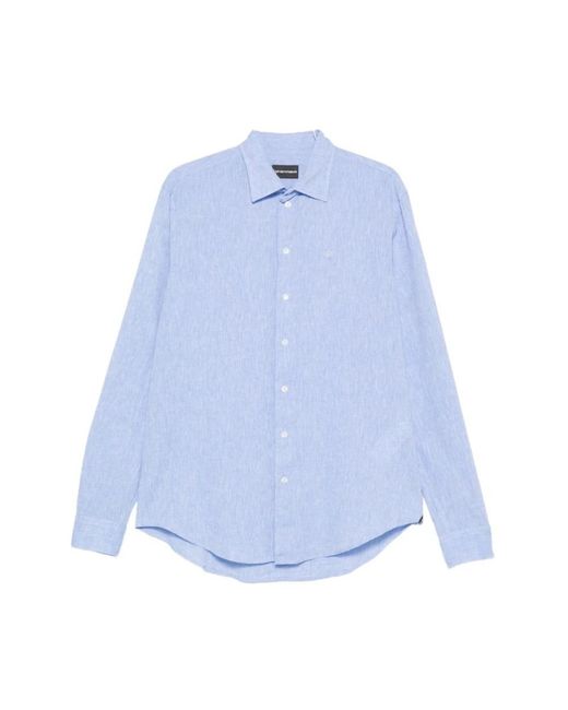 Emporio Armani Blue Casual Shirts for men