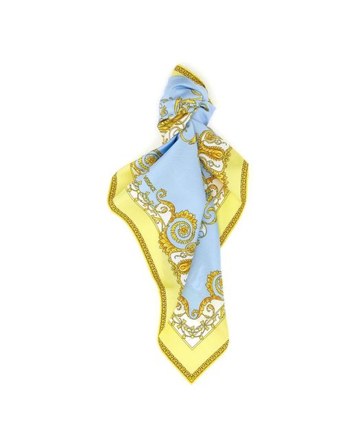 Versace Metallic Silk Scarves