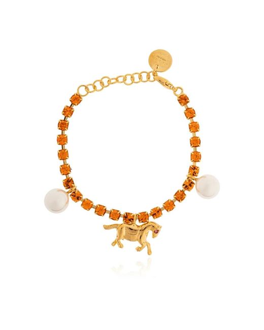 Marni Accessoires ,Oranje ,Bracelets in het Metallic