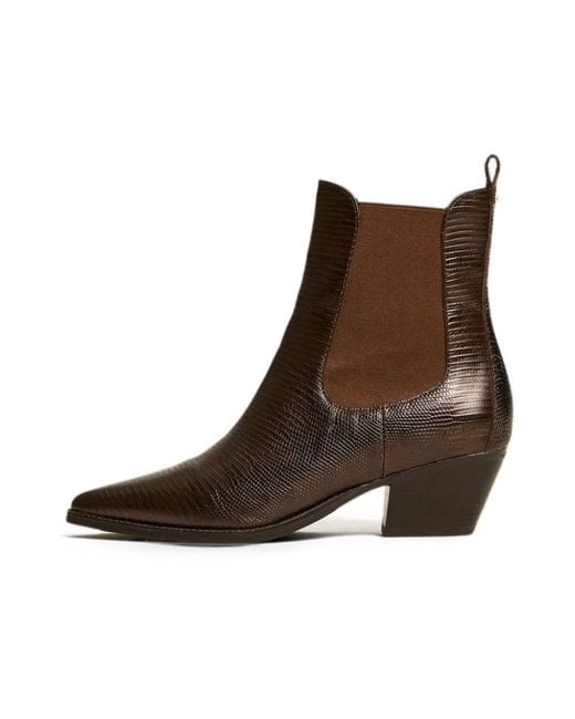 Twinset Brown Chelsea Boots