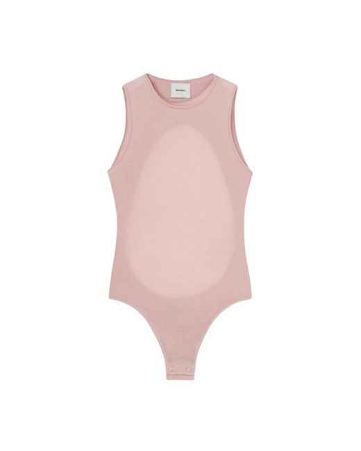 Halfboy Tops ,Paars ,Lichtpaarse Body Voor Ss 25 in het Pink
