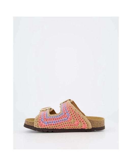 Sliders Scholl en coloris Pink