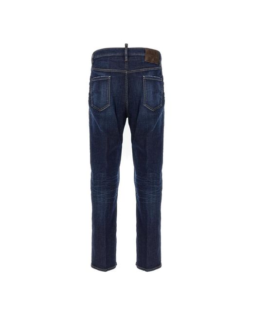 DSquared² Straight Jeans in het Blue voor heren