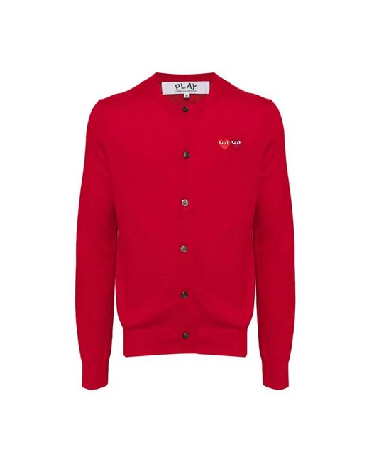 COMME DES GARÇONS PLAY Play Sweaters in het Red