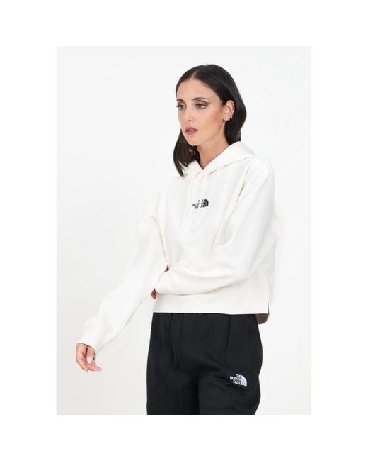 Sudadera Corta Essential Blanca Para Mujer, Mujer, Talla The North Face de color White