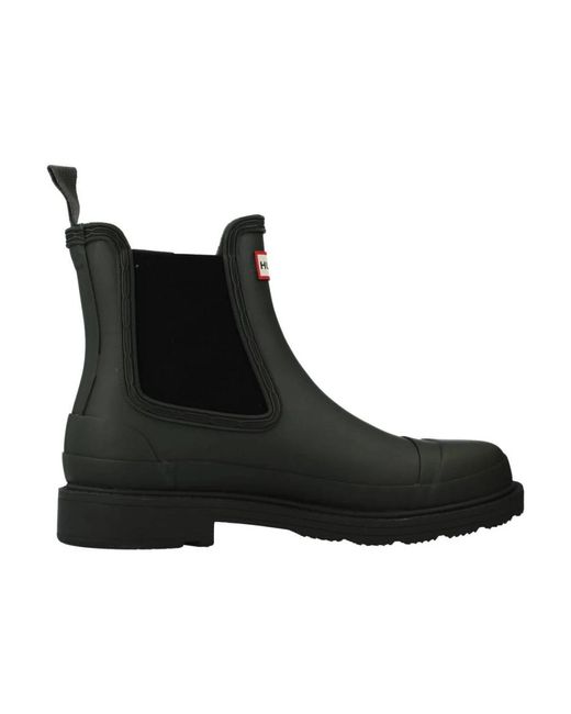 Rain Boots Hunter de color Black