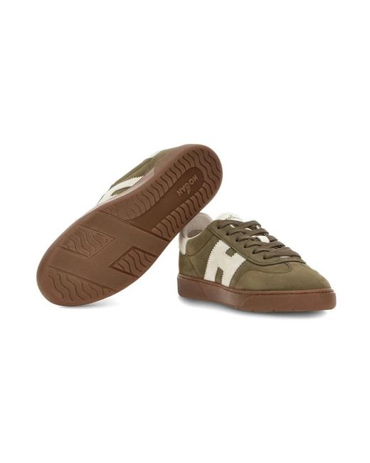 Hogan Schoenen ,Groen ,Groene Veterschoenen Memory Foam Binnenzool in het Green voor heren