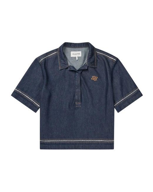 Polo Shirts Munthe de color Blue