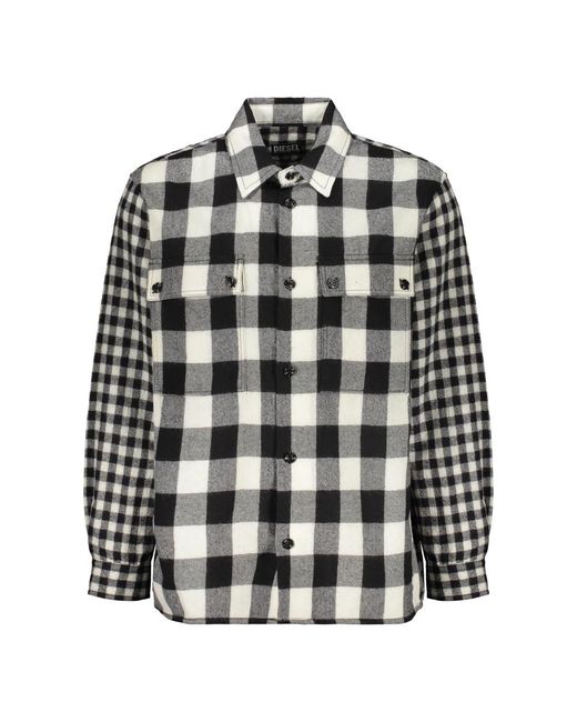 DIESEL Black Light Jackets for men