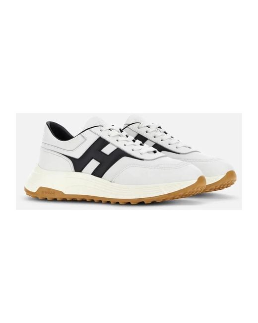 Hogan White Hyperlight Allacciato H Sneakers for men
