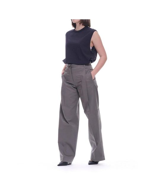 Nine:inthe:morning Gray Wide Trousers