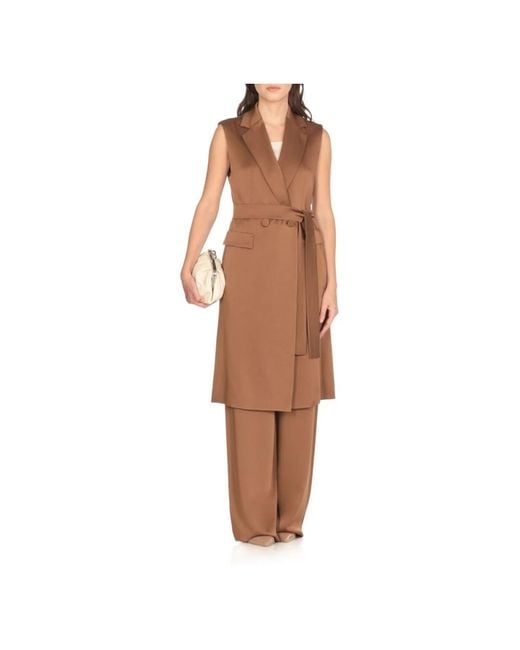 Max Mara Brown Vests