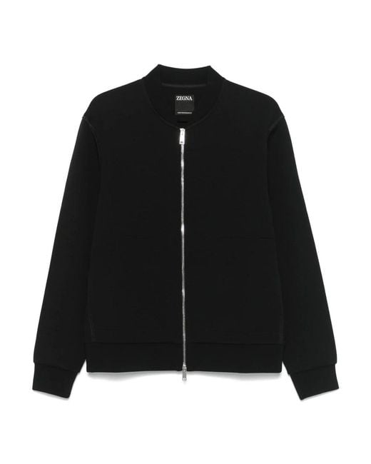Zegna Bomber Jackets in het Black voor heren
