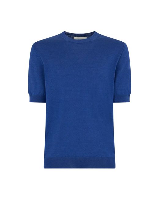Ballantyne Seide baumwolle t-shirt elegantes design regular fit in Blue für Herren