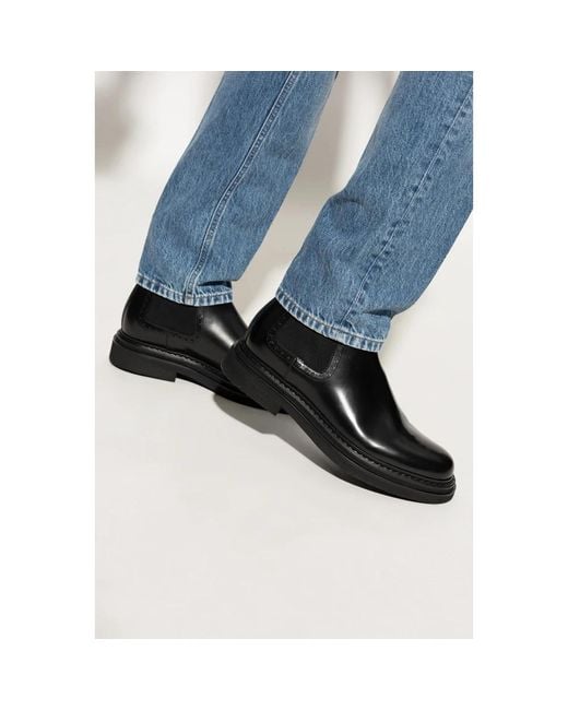 Dolce & Gabbana Black Chelsea Boots for men