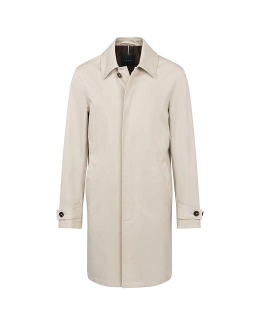 Bugatti Natural Single-Breasted Coats for men