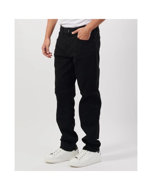 ARMANI EXCHANGE Straight Jeans in Black for Men Lyst
